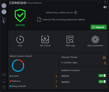 Comodo Cloud Antivirus screenshot