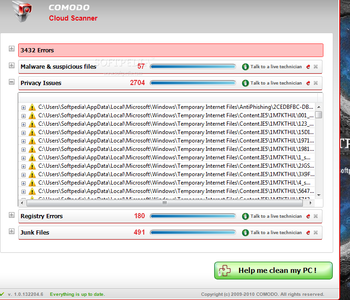 COMODO Cloud Scanner Portable screenshot