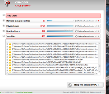 COMODO Cloud Scanner Portable screenshot 3