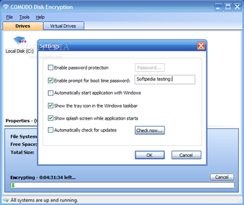 Comodo Disk Encryption screenshot 5