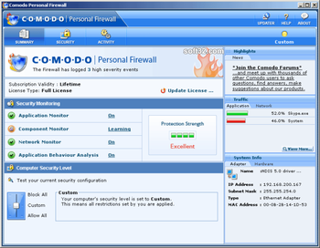 Comodo Firewall screenshot 2