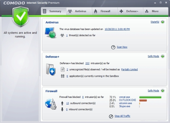 Comodo Internet Security Premium screenshot