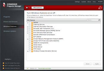 Comodo Programs Manager screenshot 5