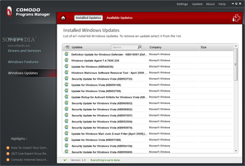 Comodo Programs Manager screenshot 6