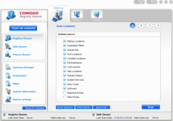 Comodo System-Cleaner screenshot