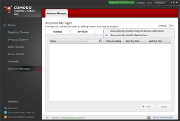 Comodo System Utilities Free screenshot 10