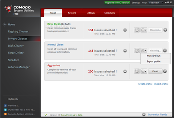 Comodo System Utilities Free screenshot 4