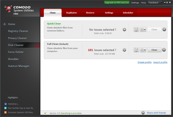 Comodo System Utilities Free screenshot 5