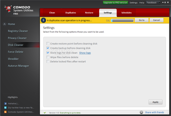 Comodo System Utilities Free screenshot 7