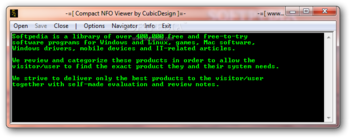 Compact NFO Viewer screenshot