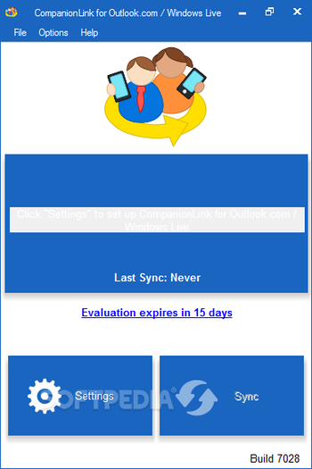CompanionLink for Outlook.com / Windows Live screenshot