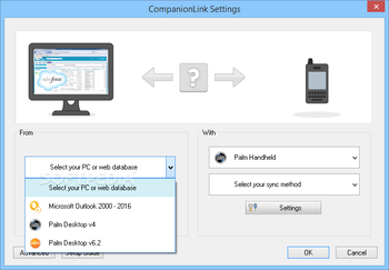 CompanionLink for Palm Desktop screenshot 2