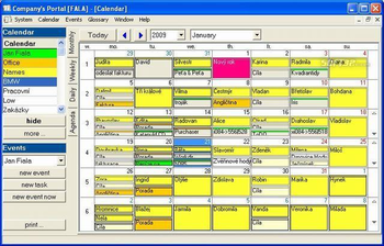 Company's Calendar screenshot 2