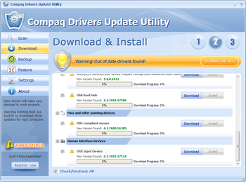 Compaq Drivers Update Utility screenshot 2
