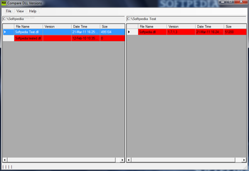 Compare DLL Versions screenshot