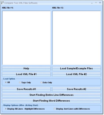 Compare Two XML Files Software screenshot