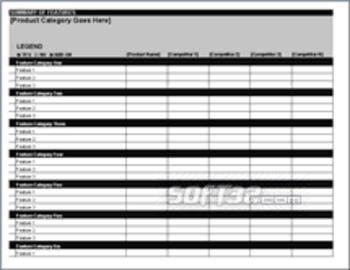 Competitive Matrix Feature Chart screenshot 2