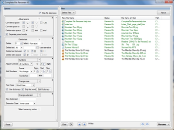 Complete File Renamer screenshot