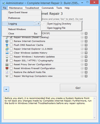 Complete Internet Repair screenshot 2