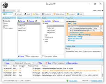CompleteFTP Free screenshot
