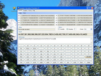 Complex Calculator Precision 27 screenshot