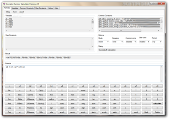 Complex Number Calculator Precision 45 screenshot