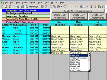 Complex Shift Schedules for 25 People screenshot 2
