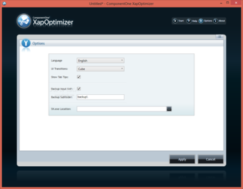 ComponentOne XapOptimizer screenshot 5