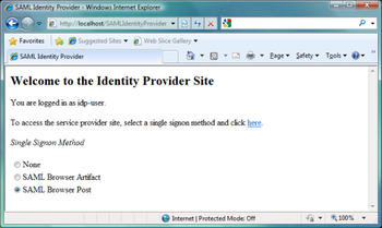 ComponentSpace SAML v1.1 for .NET screenshot