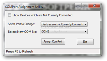 COMPort Assignment Utility screenshot