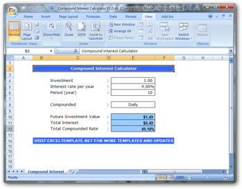 Compound Interest Calculator screenshot