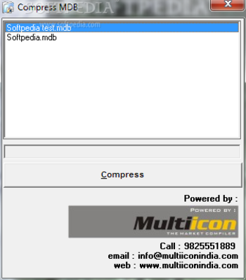 Compress MDB screenshot