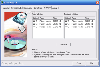 CompuApps DriveWizard screenshot 3