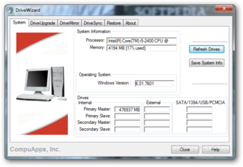 CompuApps DriveWizard screenshot 4