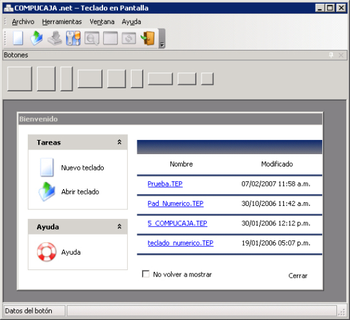 Compucaja Touch Screen Programmable Keyboard  screenshot