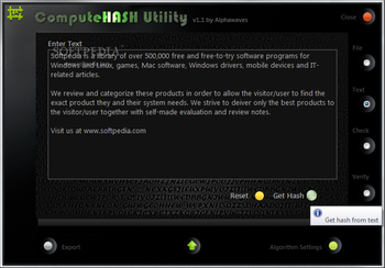 ComputeHASH Utility screenshot 2