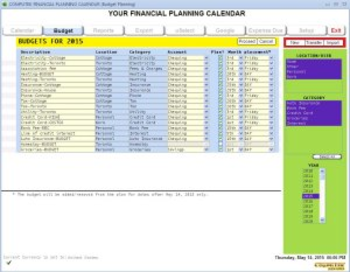 Computek Financial Planning Calendar screenshot 4