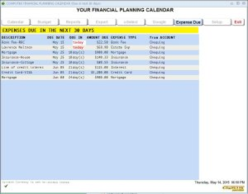 Computek Financial Planning Calendar screenshot 8