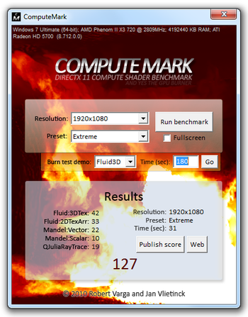 ComputeMark screenshot
