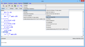 Computer Algebra System (CAS) screenshot 11