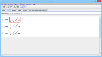 Computer Algebra System (CAS) screenshot 2