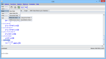 Computer Algebra System (CAS) screenshot 6