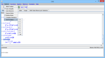 Computer Algebra System (CAS) screenshot 7