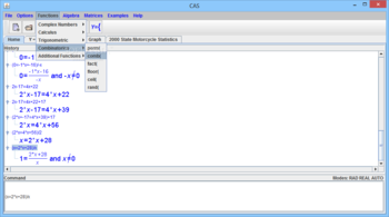Computer Algebra System (CAS) screenshot 8