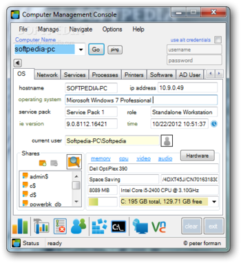 Computer Management Console screenshot