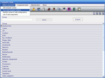 Computer shop management software screenshot 2