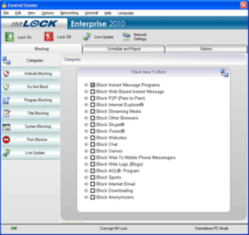 Comvigo Internet Filter and Firewall Pro screenshot