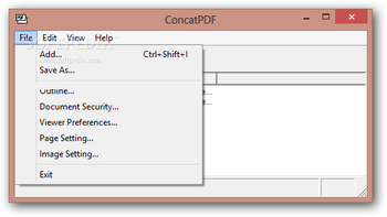 ConcatPDF screenshot 2
