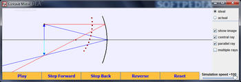 Concave Mirror - Rays and Time screenshot