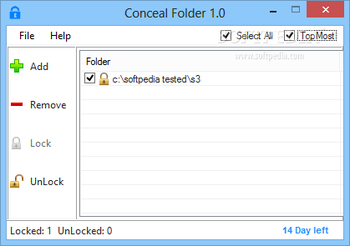 Conceal Folder screenshot 2